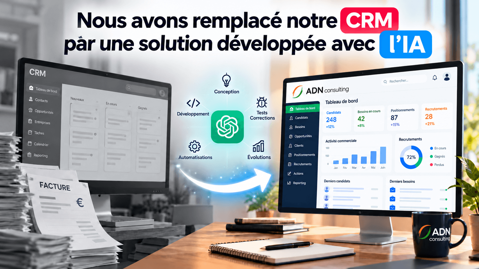 Nous avons remplacé notre CRM par une solution développée avec l’IA
