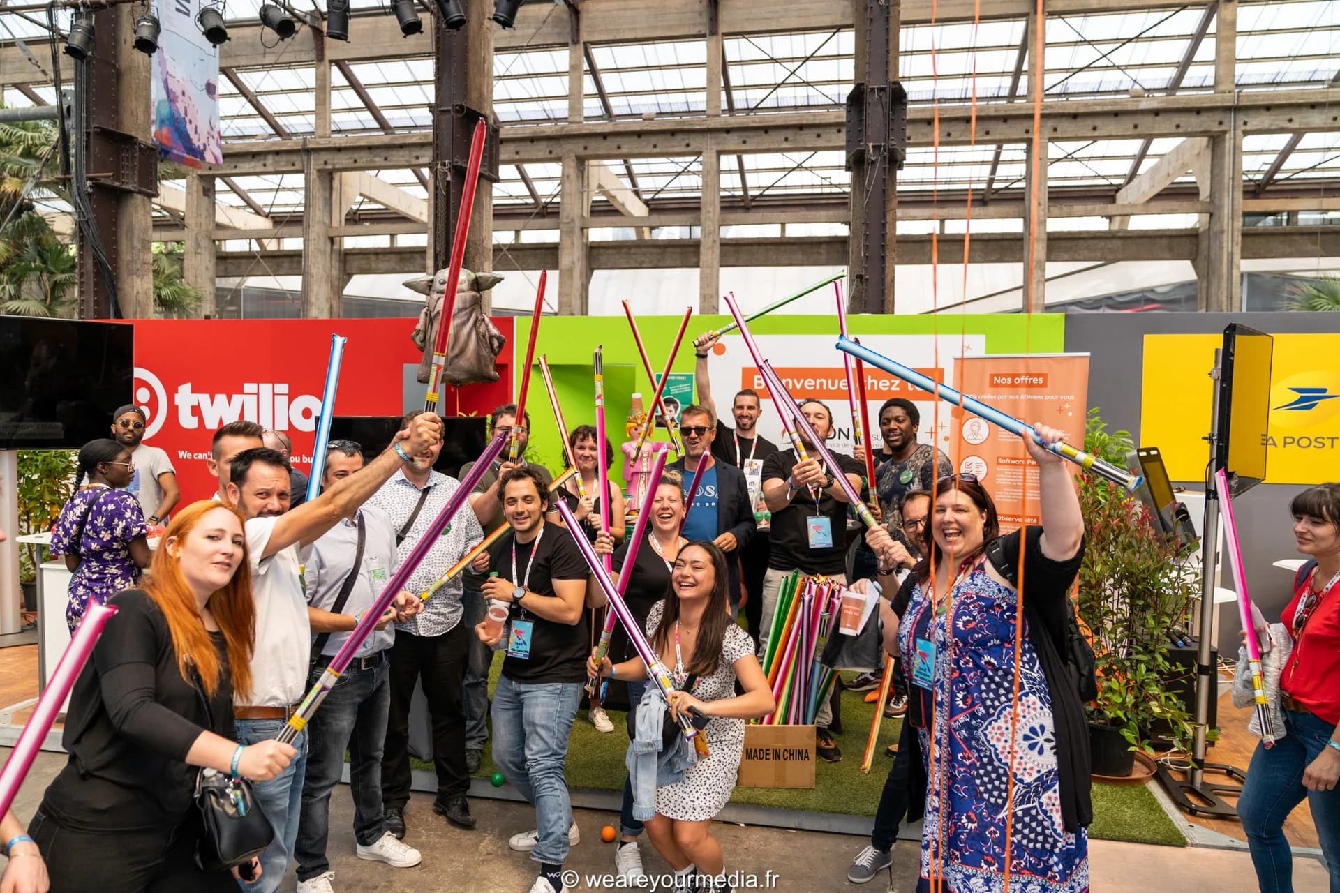 Rencontres et animation collective au salon Web2day