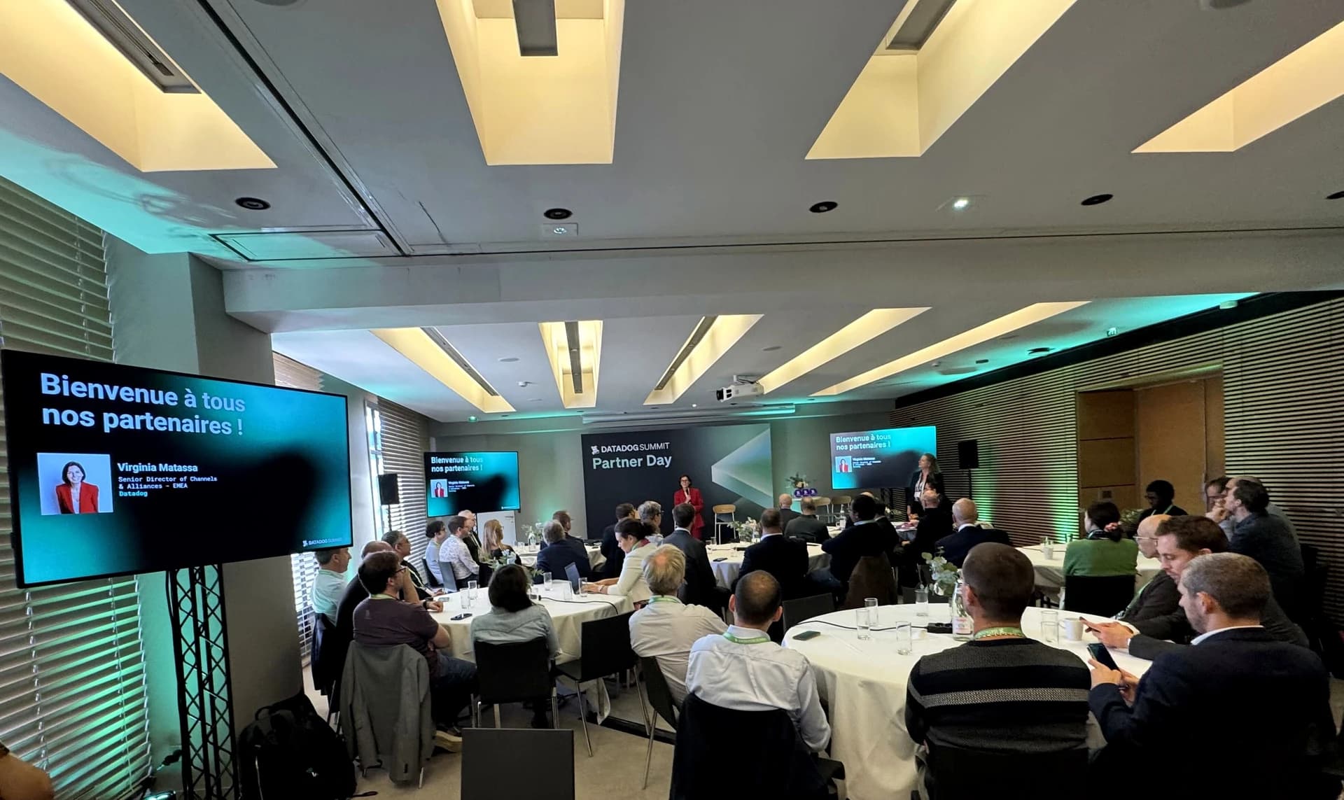 Participants réunis pour la session d’accueil du Datadog Partner Day à Paris