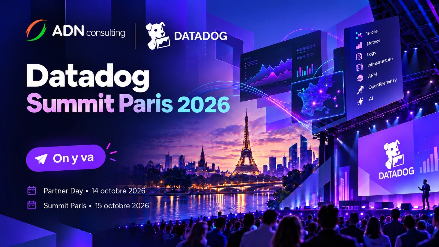 ADN Consulting au Datadog Summit Paris 2026 — On y va !